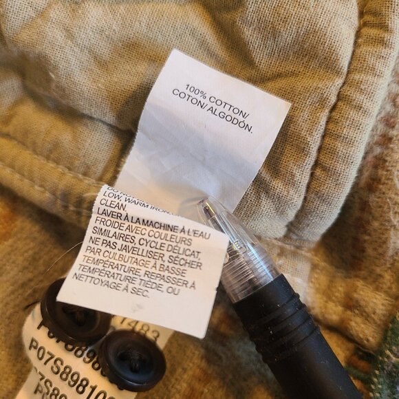 Lucky Brand Southwestern Navajo Print Chamois Flannel Shirt Jacket Mens XL - Picture 7 of 8